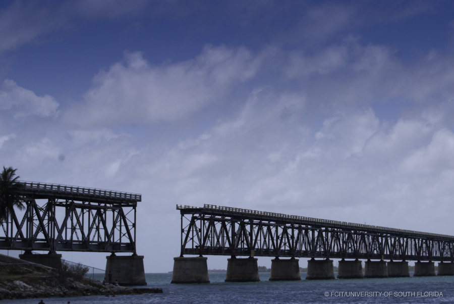 The Bahia Honda Bridge with a Section Missing