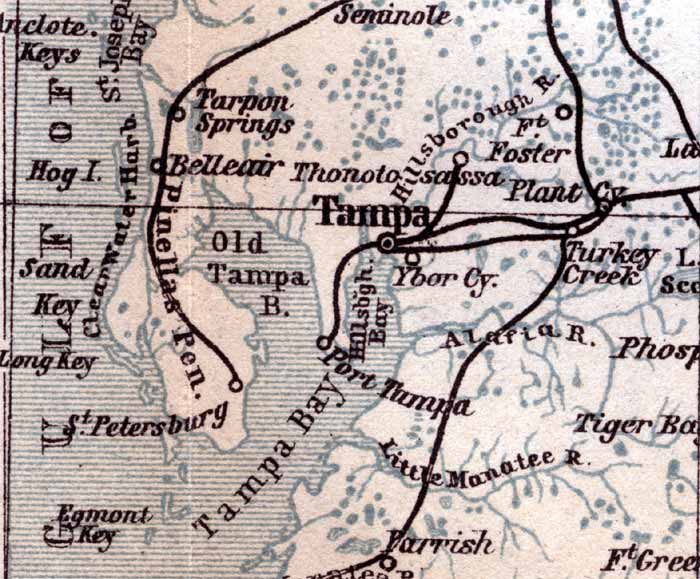 Map of Hillsborough County, Florida, 1904