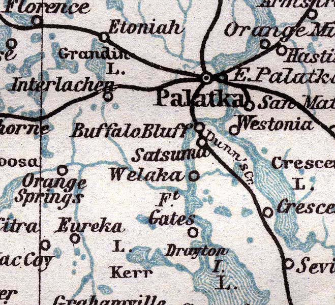 Map of Putnam County, Florida, 1904