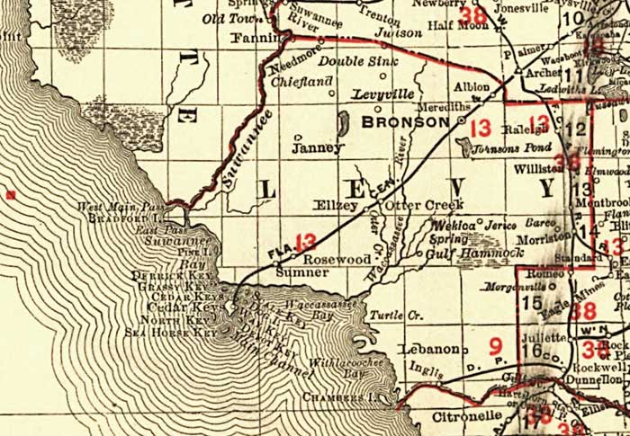 Levy County, 1900