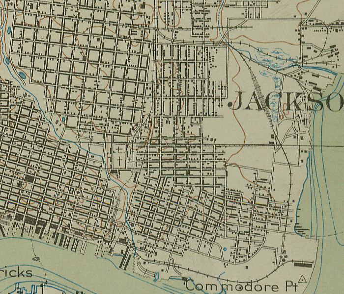 Map of Jacksonville Center, Florida