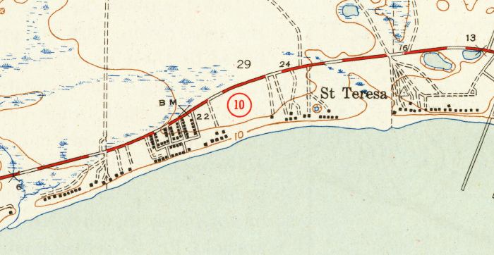 Map of St. Teresa, Florida