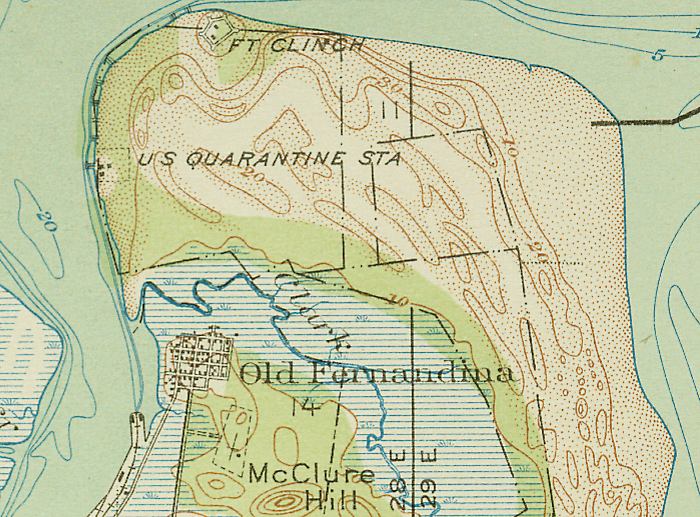 Map of Ft Clinch, Florida