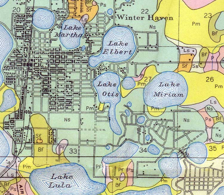 Winter Haven Fl Map Map Of Winter Haven, 1927, Florida