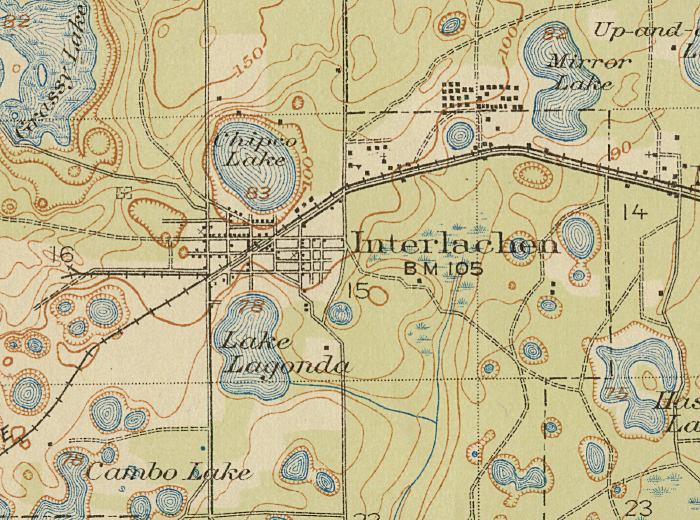 Map of Interlachen, Florida
