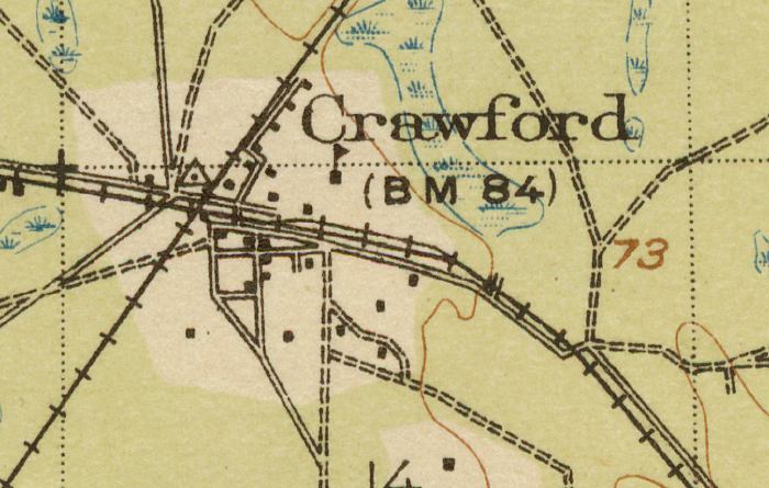 Map of Crawford, Florida