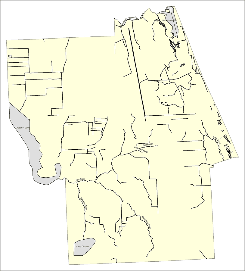 Florida Waterways: Flagler County Outline