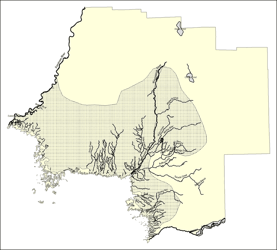 Florida Waterways: Levy County Outline, 2008