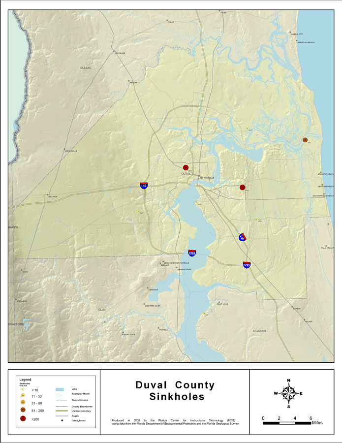 Sinkholes of Duval County, Florida