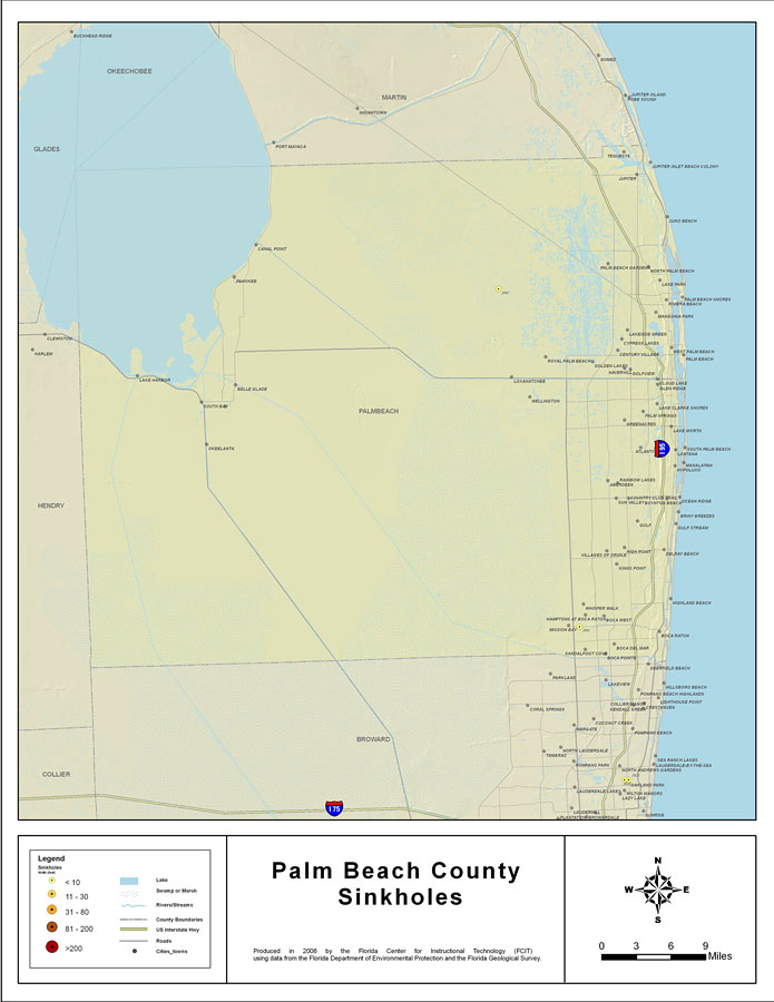 Sinkholes of Palm Beach County, Florida 