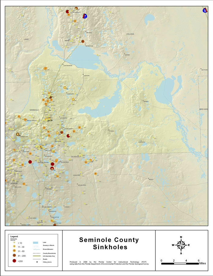 Sinkholes of Seminole County, Florida 