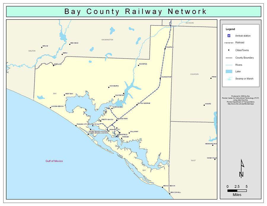 Bay County Railway Network- Color