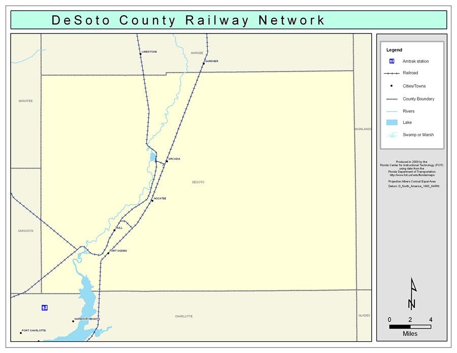 Desoto County Railway Network- Color