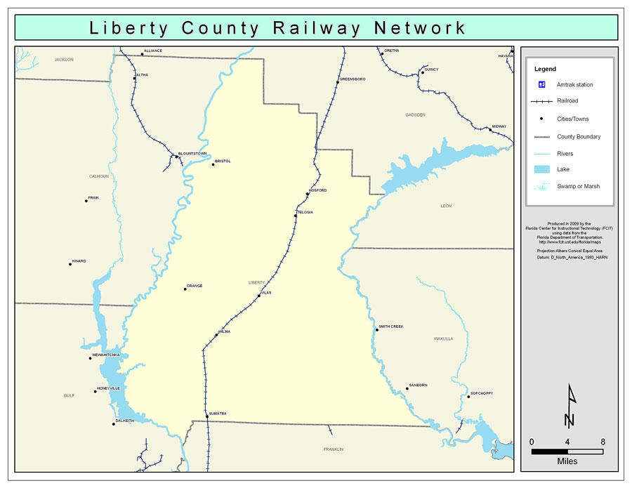 Liberty County Railway Network- Color