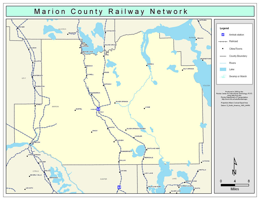 Marion County Railway Network- Color