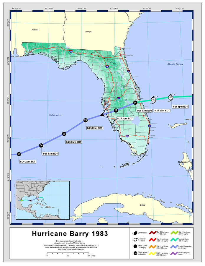 Storm Tracks by Name: Hurricane Barry