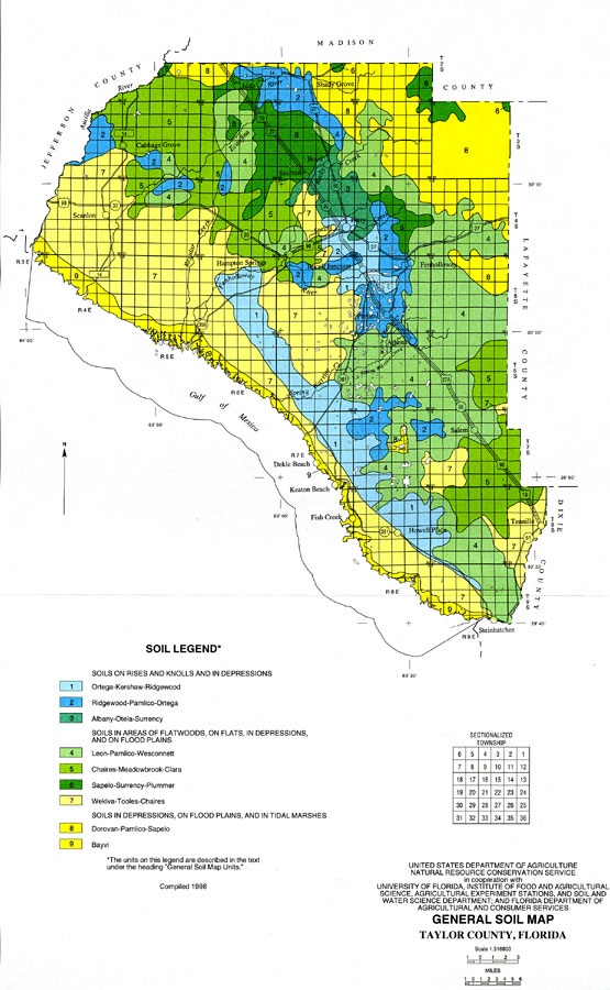 General Soils Map of Taylor County