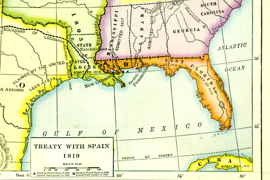 Florida Cession Map