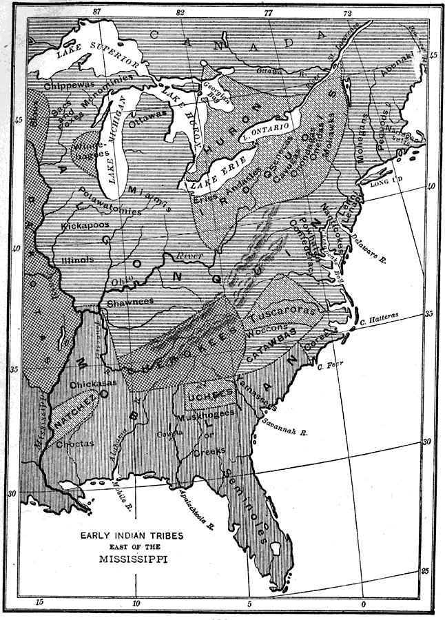 Early Indian Tribes East of the Mississippi