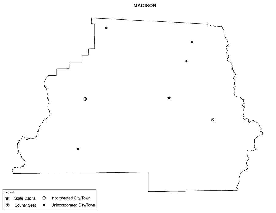 Madison County Cities Outline