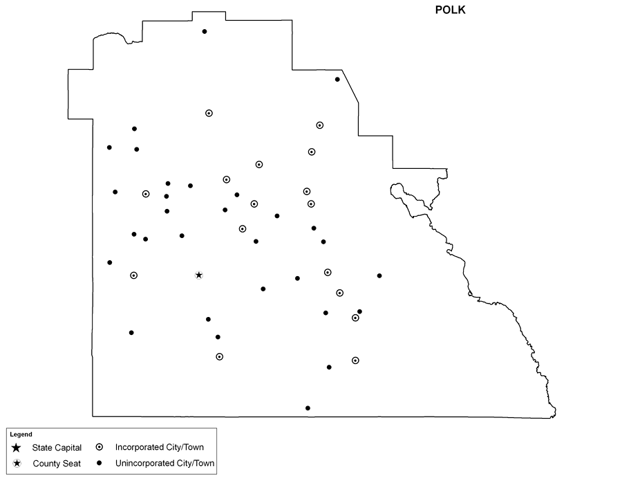 Polk County Cities Outline