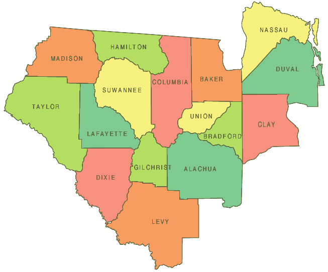 Florida's Northeast Counties