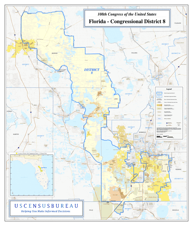 108th Congress Florida s Congressional District 8 2003