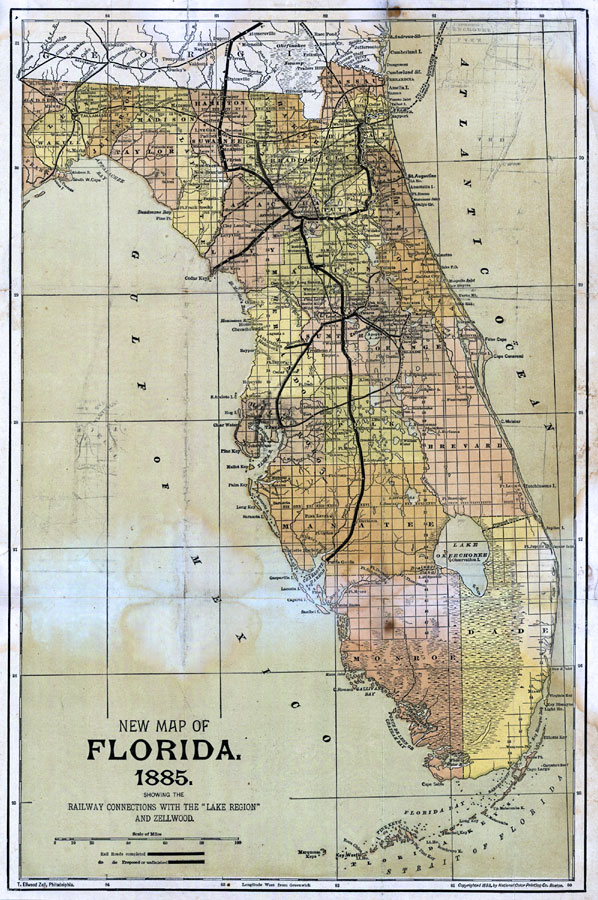 New map of Florida