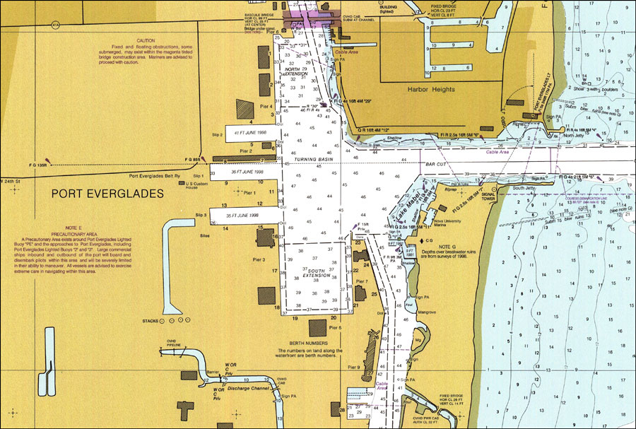 fort lauderdale airport cruise port map