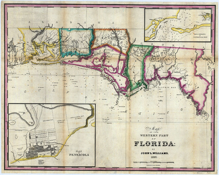 Map of the Western Part of Florida