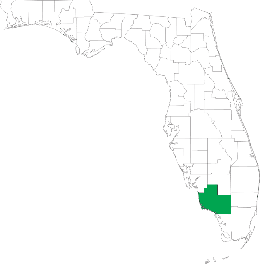 Locater Map of Collier County