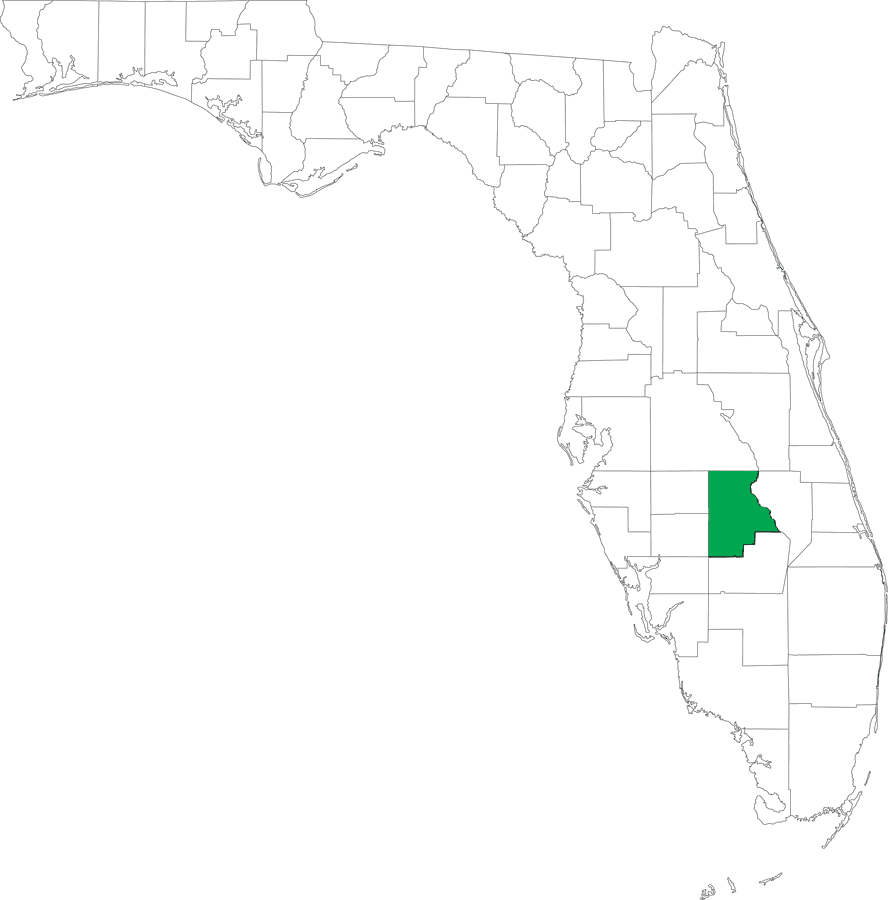 Locater Map of Highlands County