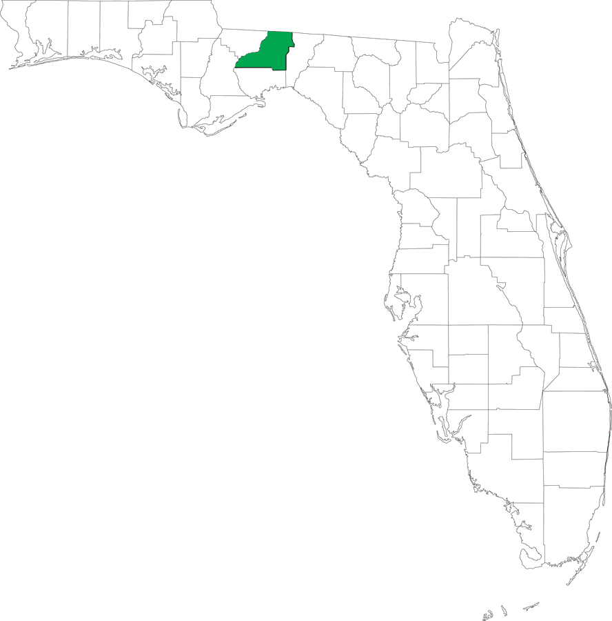 Locater Map of Leon County