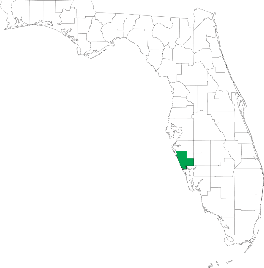 Locater Map of Sarasota County