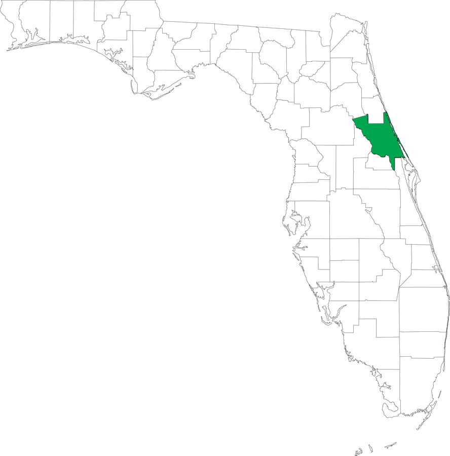 Locater Map of Volusia County