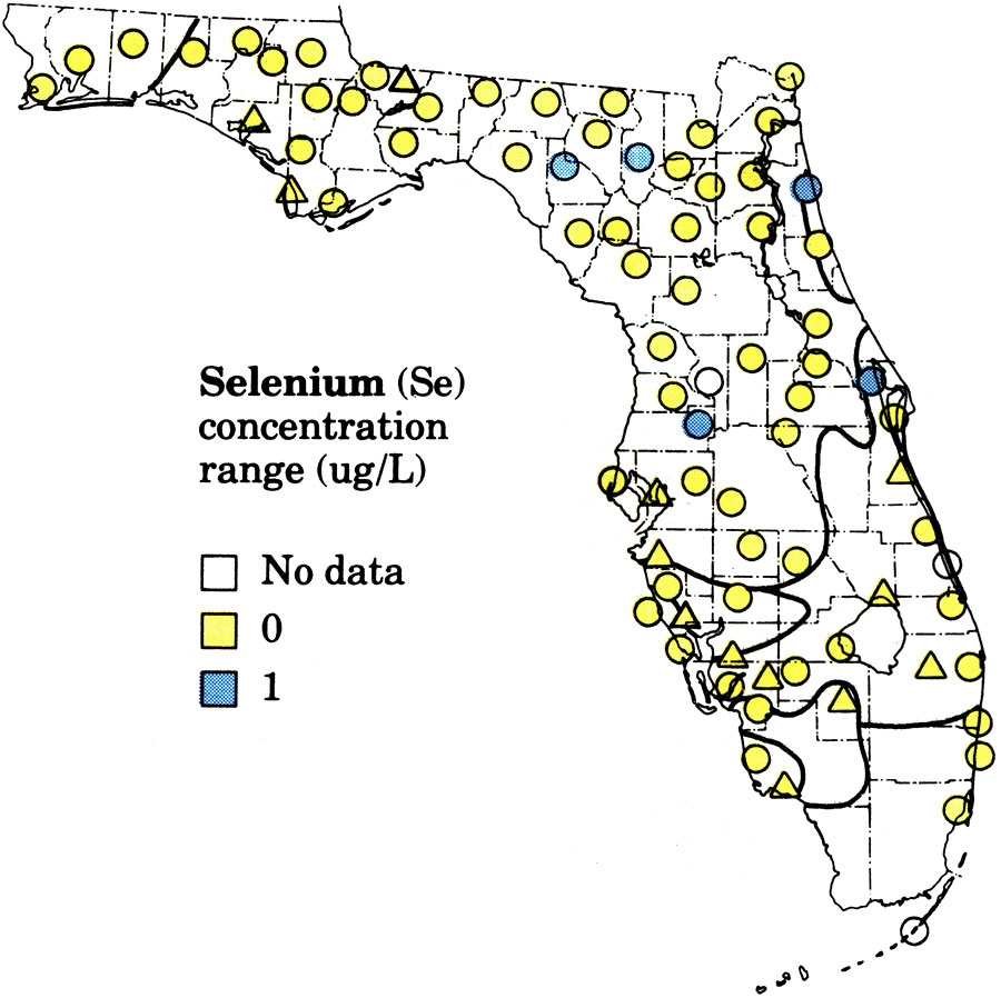 Quality of Untreated Water for Public Supplies in Florida- Selenium