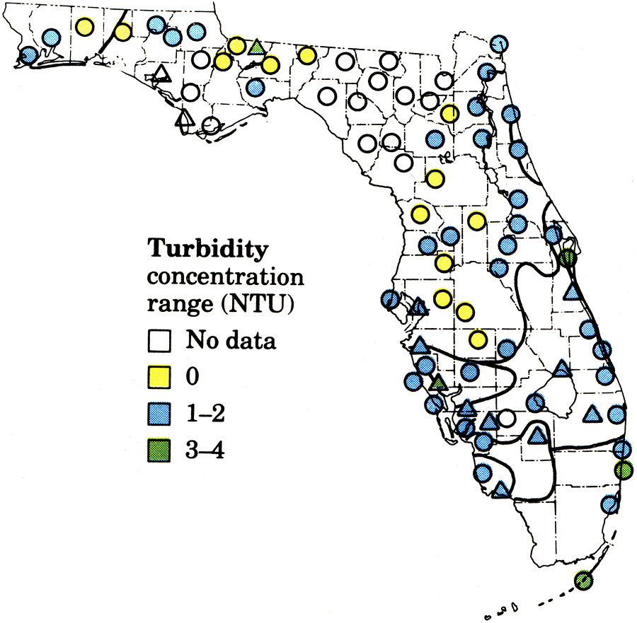 Quality of Untreated Water for Public Supplies in Florida- Turbidity