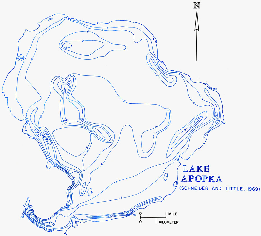 Hydrology of the Oklawaha Lakes Area of Florida- Lake Apopka