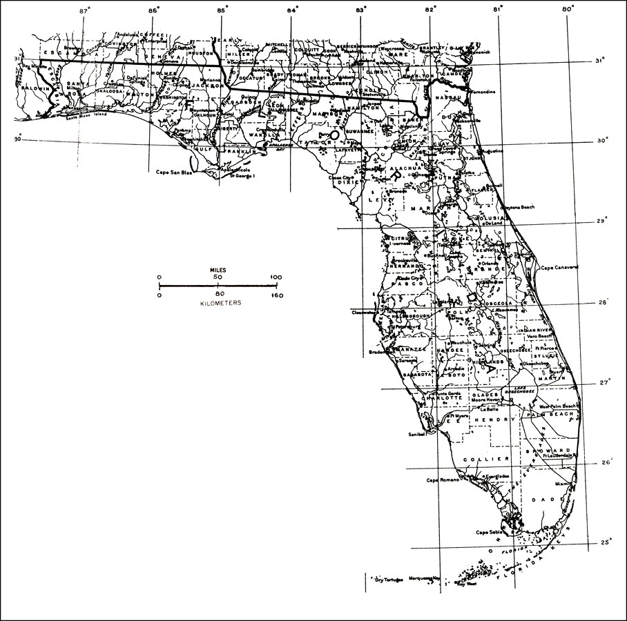 General Map of Florida