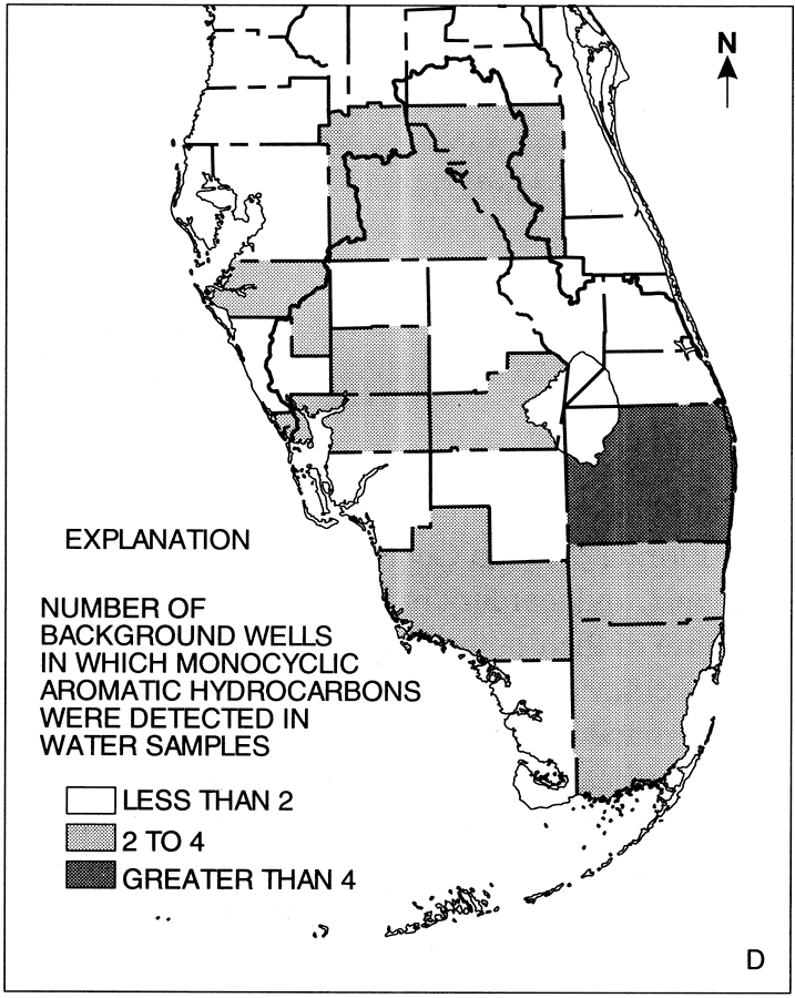 Occurrence of Monocyclic Aromatic Hydrocarbons from Background Wells in Southern Florida