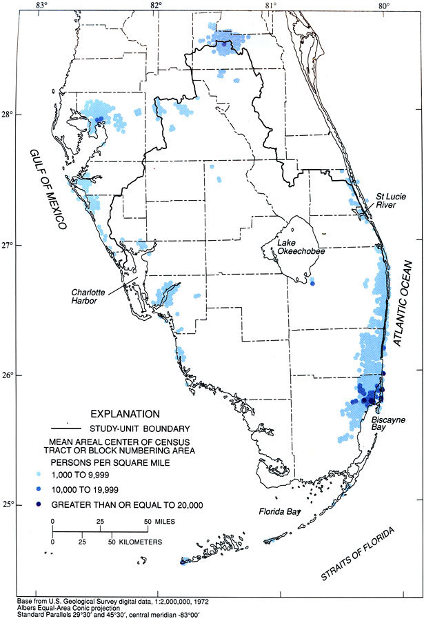 Population Density in South Florida