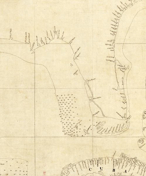 Detail - Descripcion de la costa de Tierra Firme desde el Rio de la Empalizada hasta Cavo de Clara