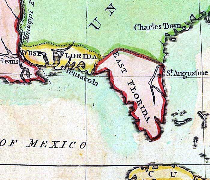 Detail - A map of North America