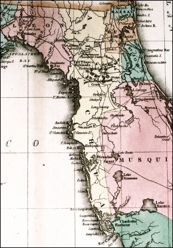 Geographical, statistical, and historical map of Florida