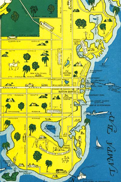 Detail - Map of Saint Petersburg, Florida