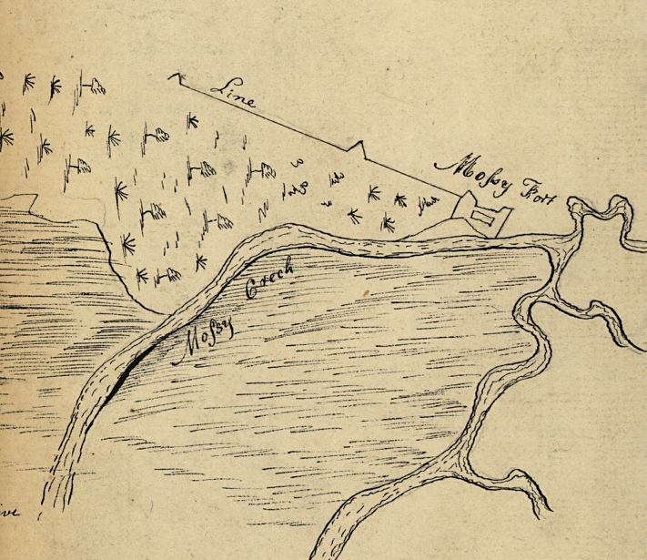 Detail - A plan of the land between Fort Mossy and St. Augustine