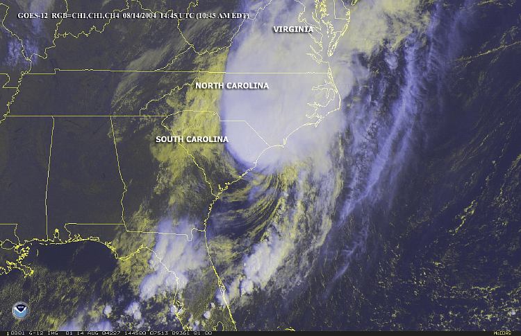 Hurricane Charley Making Landfall Again