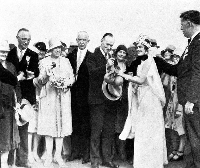 Calvin Coolidge at Florida Orange Festival, Winter Haven, Florida