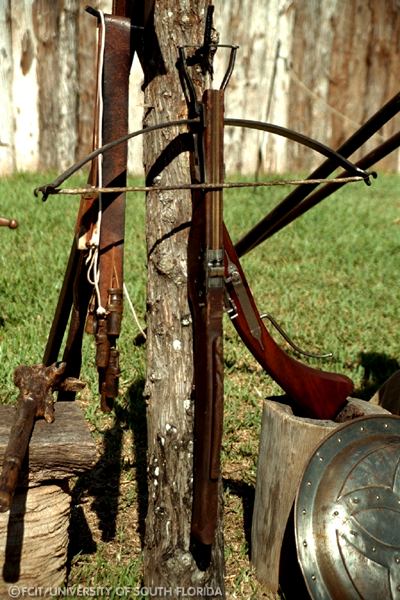 Detail of a crossbow