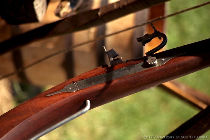 Detail of a musket